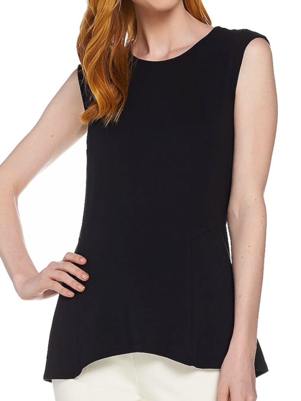 G.I.L.I. Novelty Peplum Top  16761